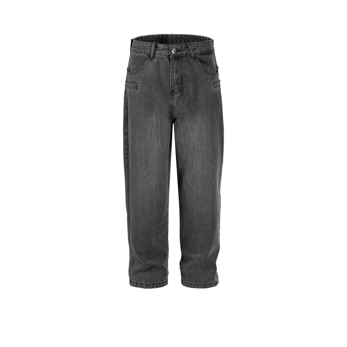 Men Vintage Pants Washed Old Trousers Straight Tide Street Tide Jeans MIJKO