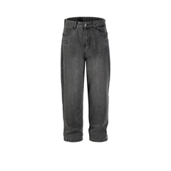 Men Vintage Pants Washed Old Trousers Straight Tide Street Tide Jeans MIJKO