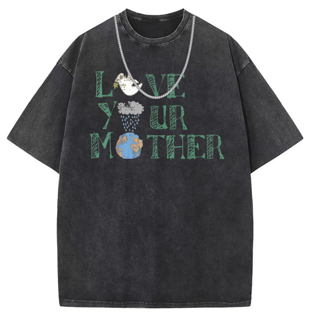 Mens T Shirts Retro Old Cotton Short Sleeve T-Shirts