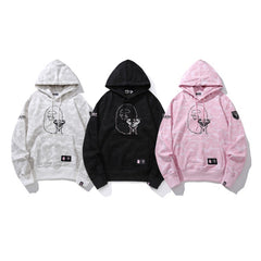 2026 new bape shark luminous spot camouflage zipper double hat sweater hooded trousers jacket set