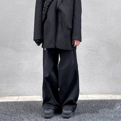 Men's Vintage Pants Men's Trousers Wide Tube High Street Wide Foot Pants Tide MIJKO