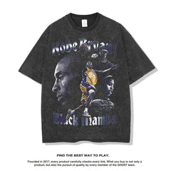 Nba T Shirt Kobe Commemorative Print Short Sleeve T-shirt Top Loose