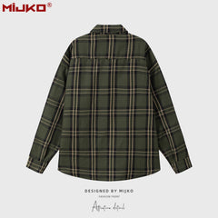 Mens Jacket Plaid Jacket MIJKO