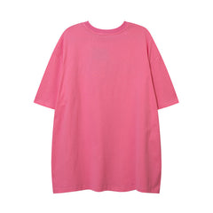 T-shirt Homme Lettre Manches Courtes Harajuku Marque Tendance Été Couple