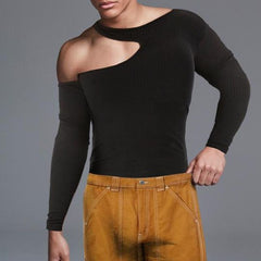 Rave Outfits Men Vest Knitted Top