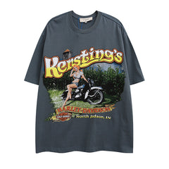 T-shirt homme Hiphop Streetwear manches courtes Marque de mode d'été