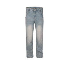 Men's Vintage Pants Design Washed Trousers Men's and Women's Slim-Fit Jeans MIJKO