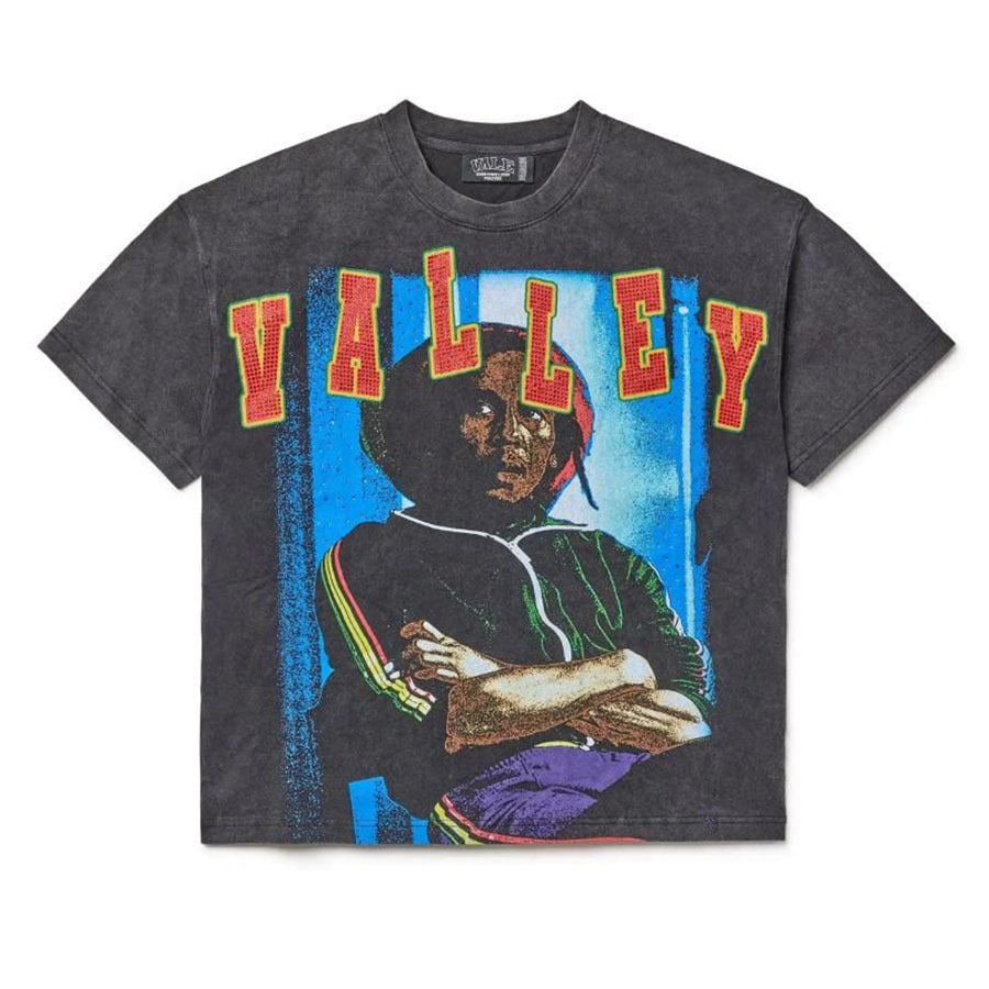 Street Unisex T-shirt Washed Old Oversize Hip Hop Skateboard Anime Print Short Sleeve