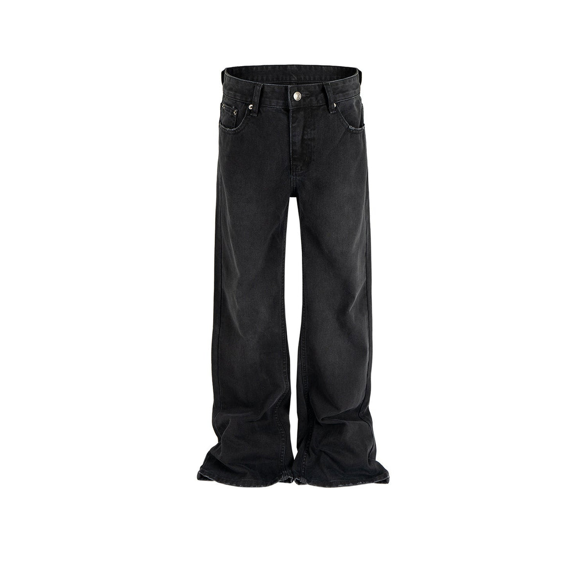 Men Vintage Pants Washing Water Old Trousers Slightly Stretched Wide Foot Jeans MIJKO