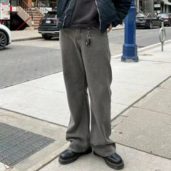 Men's Vintage Pants Straight Pants Men's and Women's Washed Old Dyed Jeans MIJKO