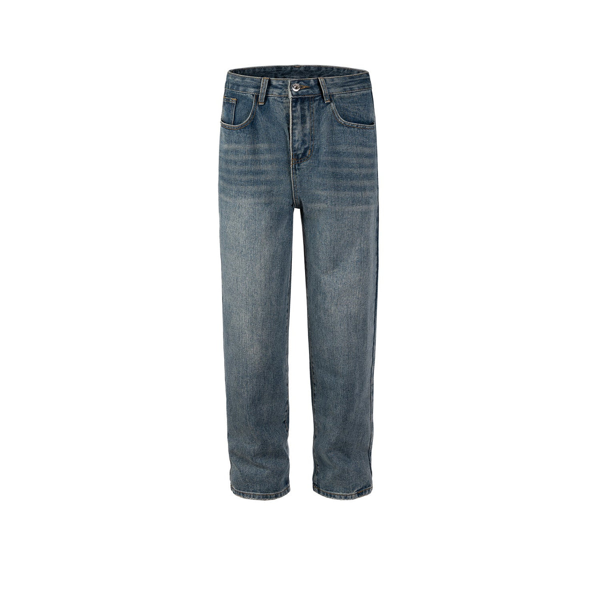 Men's Vintage Pants men's and women's trousers spliced washed jeans MIJKO