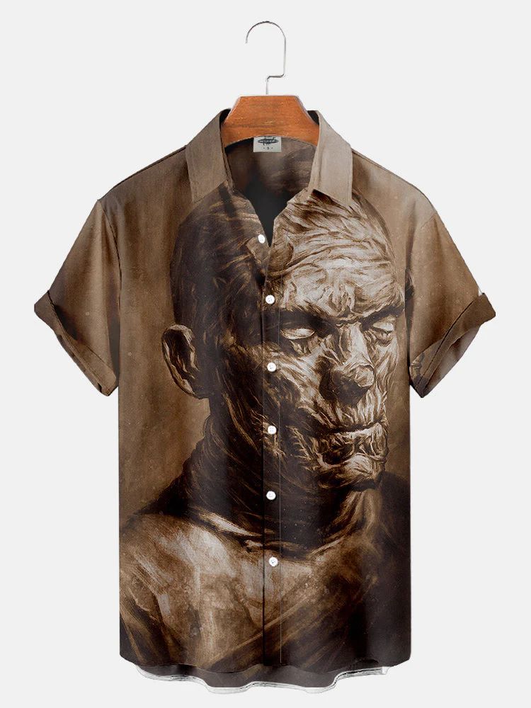 Men Beach Leisure T Shirts Men's Short Sleeve Shirt