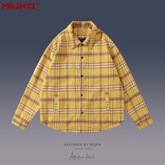 Mens Jacket Checked Casual Shirt MIJKO