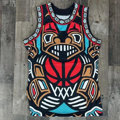 Rave Outfits Mens Vest Sleeveless Printed