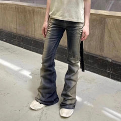 Mens Vintage Pants Wide-Foot Trousers RICK Flared Jeans MIJKO