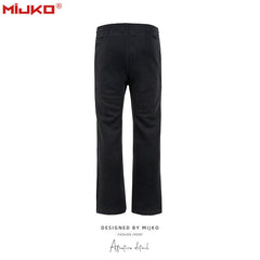 Men's Vintage Pants Zip-up Pants Casual Plush Pants MIJKO