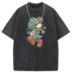 Mens T Shirts Vintage Anime Short Sleeves