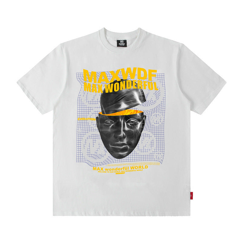 T-shirt homme mode d'été de marque à manches courtes style Hong Kong