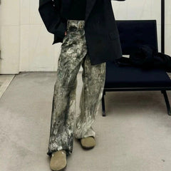 Mens Vintage Pants Distress Unisex Pants MIJKO