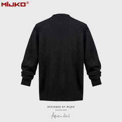 Mens Jacket Plush Knitted Sweater Unisex Jacket MIJKO