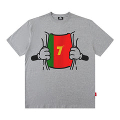 Men T Shirt Spring and Summer Short Sleeve T-shirt Street Style Loose