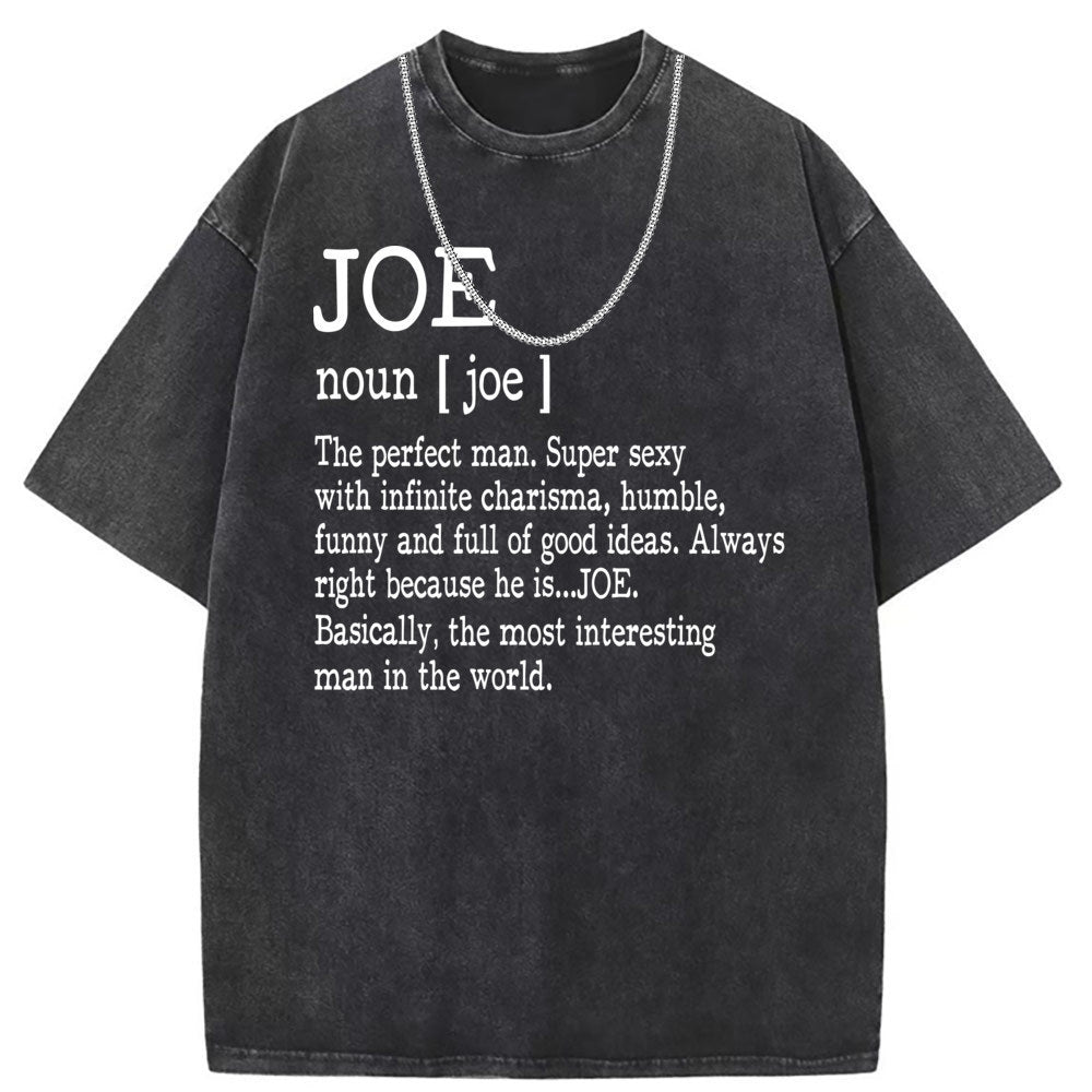 Men T Shirts Washed old punk cotton printed short-sleeved T-shirt