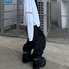 Men's Vintage Pants Motorcycle Armor Men's and Women's Splicing Jeans MIJKO