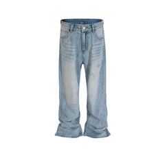 Men's Vintage Pants Men's Clothing Women's Washed Old Men's and Women's Jeans MIJKO