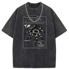 Mens T Shirts Short Sleeve T-Shirts Washed Do Old Punk Loose