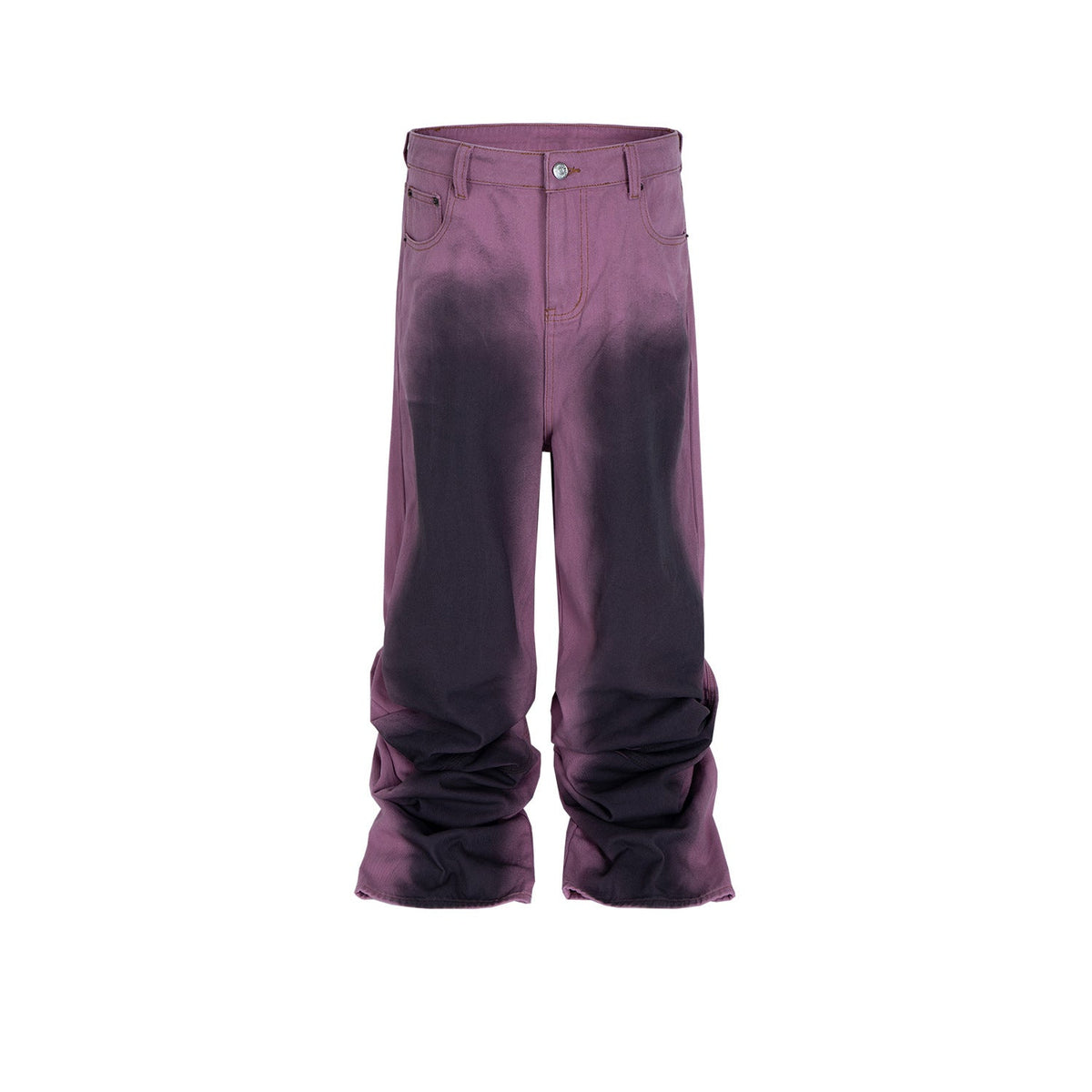 Men's Vintage Pants Men's Women's Wide Leg Jeans Pleated Design MIJKO