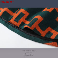 Mens Jacket Geometric Striped Jacket MIJKO