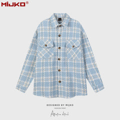 Mens Jacket Vintage Plaid Wow Jacket Couple MIJKO