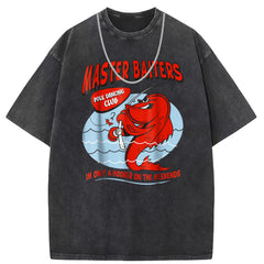 Men T Shirts Pure cotton round neck short-sleeved T-shirt women's washed and old