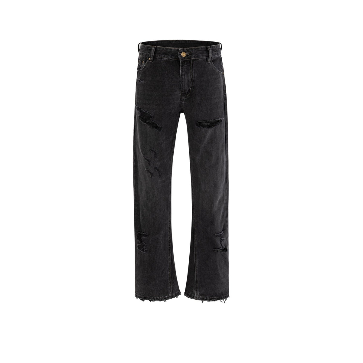 Mens Vintage Pants Broad-Feet High Street Unisex Style Jeans MIJKO