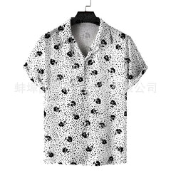 Men Beach Leisure T Shirts Spring Men's Short Sleeve Casual Shirt