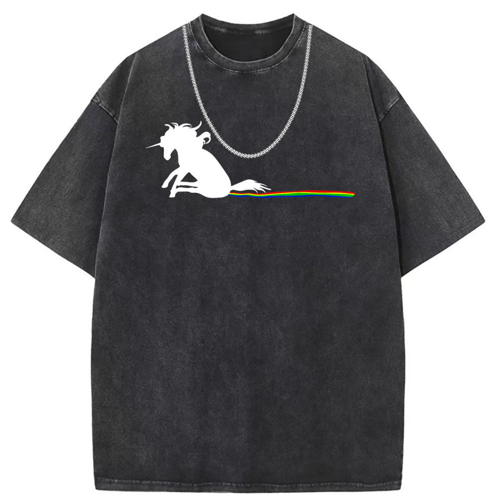 Men T Shirts Vintage old anime oversize flower short sleeve T-shirt