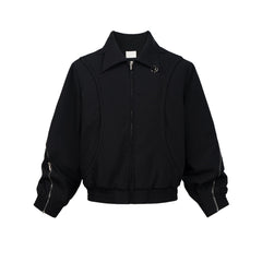 Men's Jacket Two-way Zipper Minimalist Temperament Jacket MIJKO