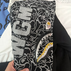 2026 bape empty mountain base limited edition, shark suit BGM sweater, zipper, casual