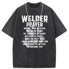 Men T Shirts Washed and old printed short-sleeved T-shirt loose and casual