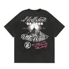 Hellstar T Shirt Smile Earth Distressed Print