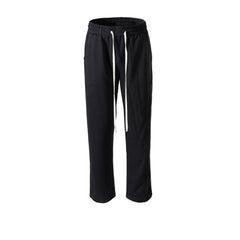 Men's Vintage Pants Forked Pants Men's and Women's Drawstring Terry Splicing Casual Pants MIJKO