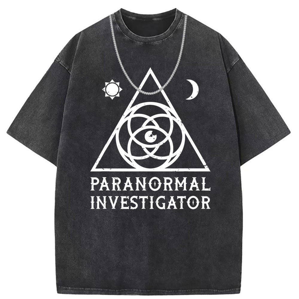 Men T Shirts Short-sleeved T-shirt women washed and old