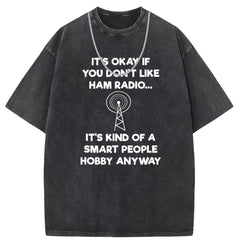 Men T Shirts Cotton printed short-sleeved T-shirt washed and old