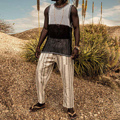 Rave Outfits Mens Vest Sleeveless Breathable Base Clothing