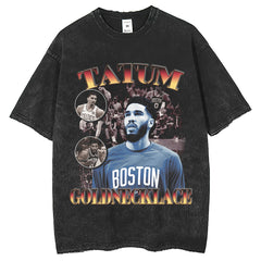 Mens T Shirts Washed Old Short Sleeve T-Shirts Oversize