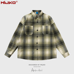 Mens Jacket Plaid Jacket MIJKO