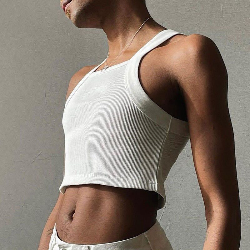 Rave Outfits Mens Vest Green Knit