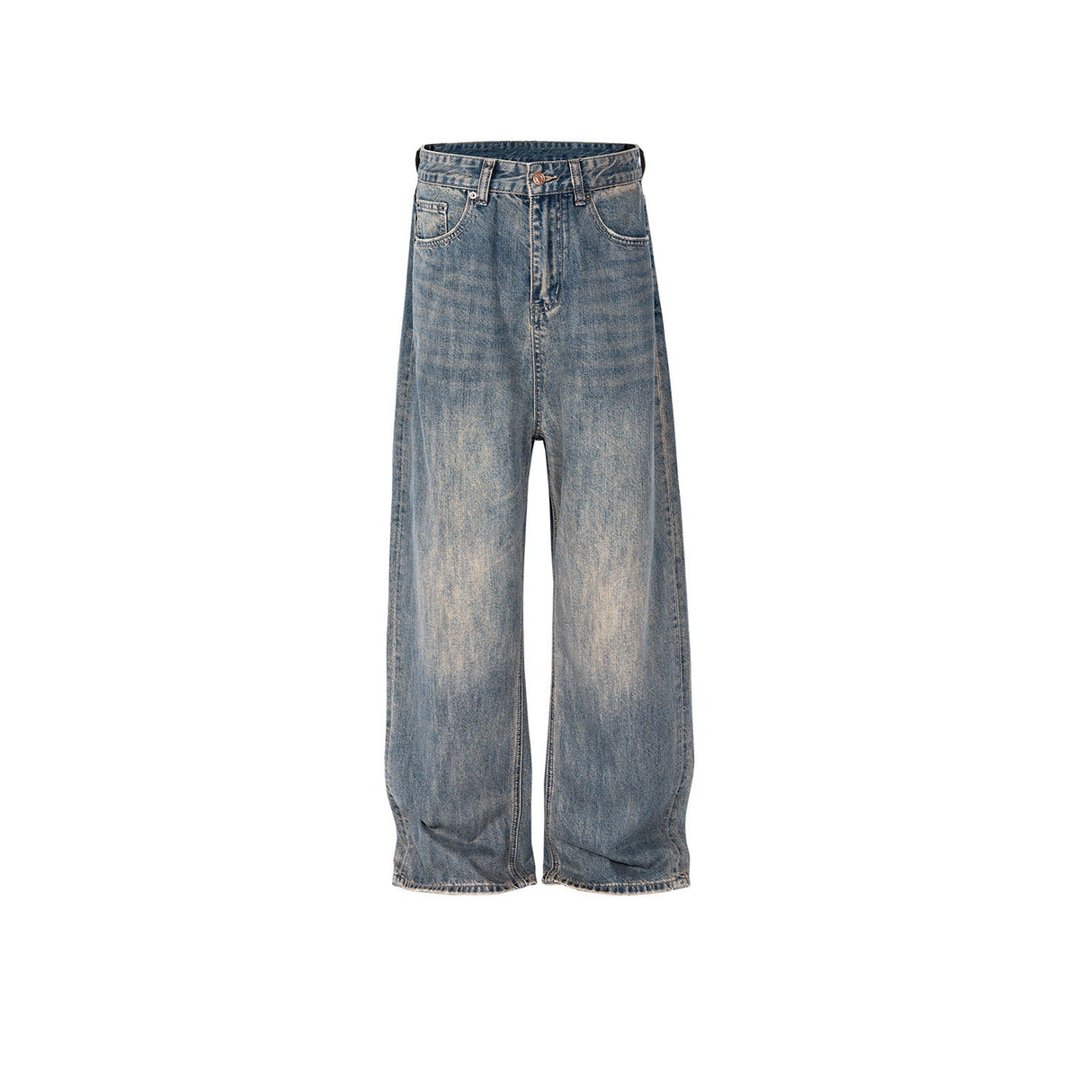 Mens Vintage Pants Mens Women's Old Baggy Trousers Straight Jeans MIJKO