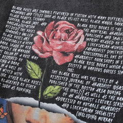 Men Long Sleeve T Shirt Rose Portrait Printing Trend