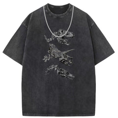 Men T Shirts Short Sleeve T-Shirt Men's Harajuku Vintage Anime